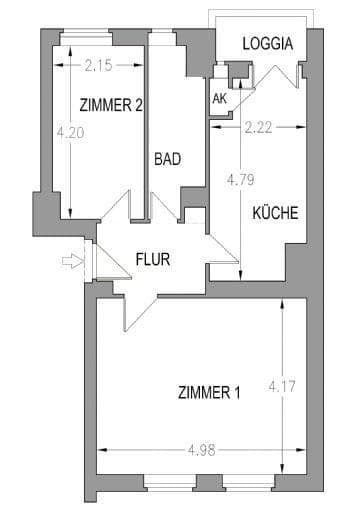 Prenájom bytu 2-izbový 49 m², Berlin, Berlín Prenájom bytu 2-izbový 49 m², Berlin, Berlín