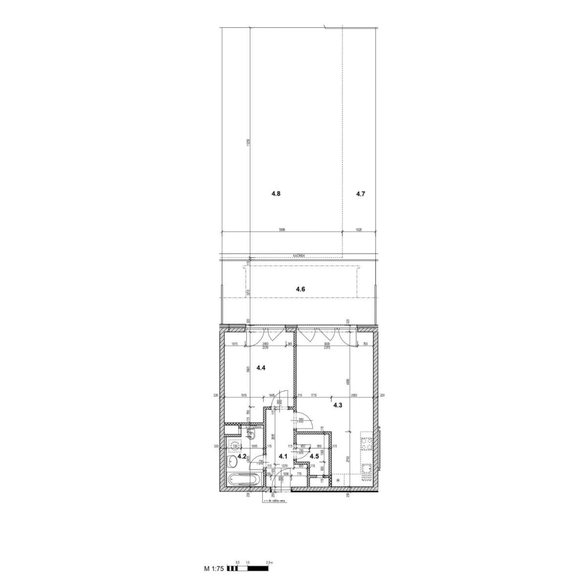 Prenájom bytu 2-izbový 52 m², Hlučkova, Praha, Praha Prenájom bytu 2-izbový 52 m², Hlučkova, Praha, Praha