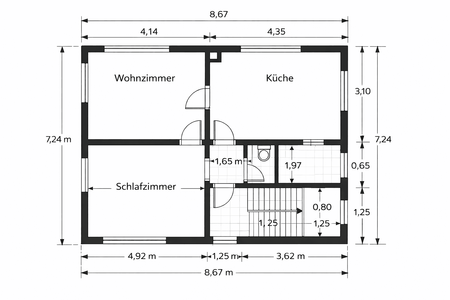 Prenájom bytu 2-izbový 55 m², Düppelstraße 11, Hamm, Severné Porýnie - Westfálsko Prenájom bytu 2-izbový 55 m², Düppelstraße 11, Hamm, Severné Porýnie - Westfálsko