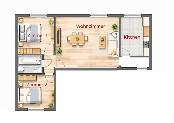 Prenájom bytu 3-izbový 64 m², Brühl, Severné Porýnie - Westfálsko Prenájom bytu 3-izbový 64 m², Brühl, Severné Porýnie - Westfálsko