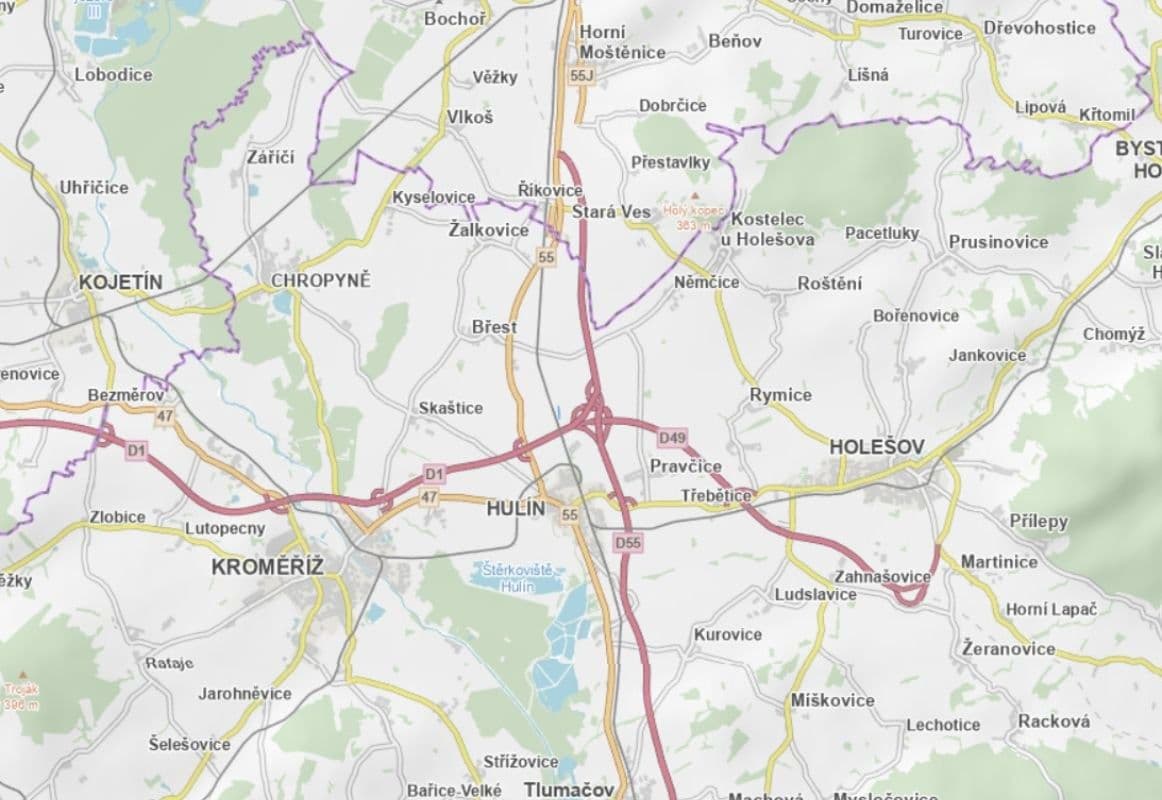 Predaj pozemku 5.157 m², Hulín, Zlínský kraj Predaj pozemku 5.157 m², Hulín, Zlínský kraj