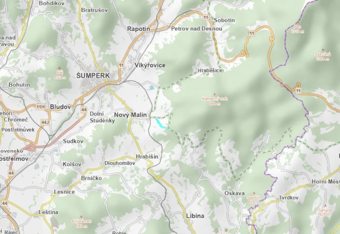 Predaj pozemku 95.744 m², Nový Malín, Olomoucký kraj Predaj pozemku 95.744 m², Nový Malín, Olomoucký kraj