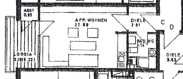 Predaj bytu 1-izbový 32 m², Karlsbaderstraße 7, Ludwigshafen, Porýnie-Falcko Predaj bytu 1-izbový 32 m², Karlsbaderstraße 7, Ludwigshafen, Porýnie-Falcko
