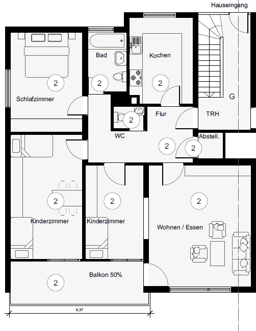 Predaj bytu 4-izbový 102 m², Esslingen am Neckar, Bádensko-Wurttembersko Predaj bytu 4-izbový 102 m², Esslingen am Neckar, Bádensko-Wurttembersko