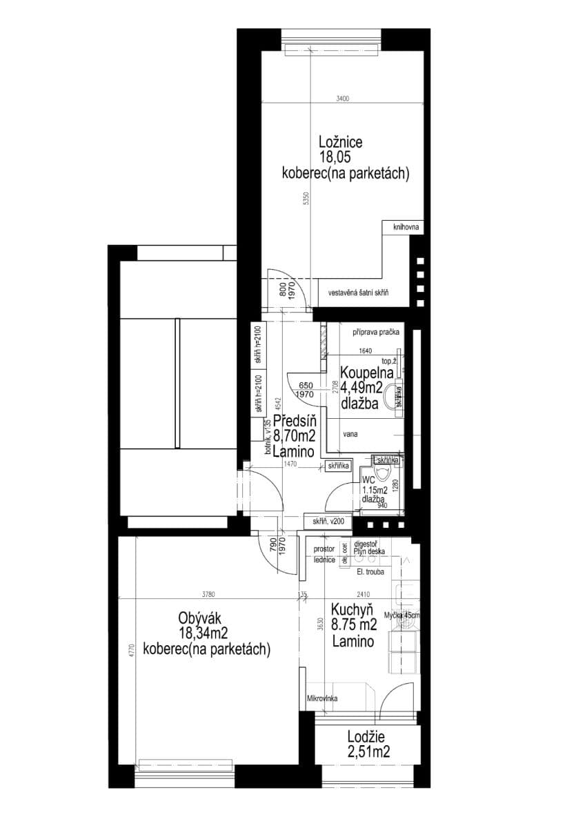 Prenájom bytu 2-izbový 59 m², Kobyliské náměstí, Praha, Praha Prenájom bytu 2-izbový 59 m², Kobyliské náměstí, Praha, Praha