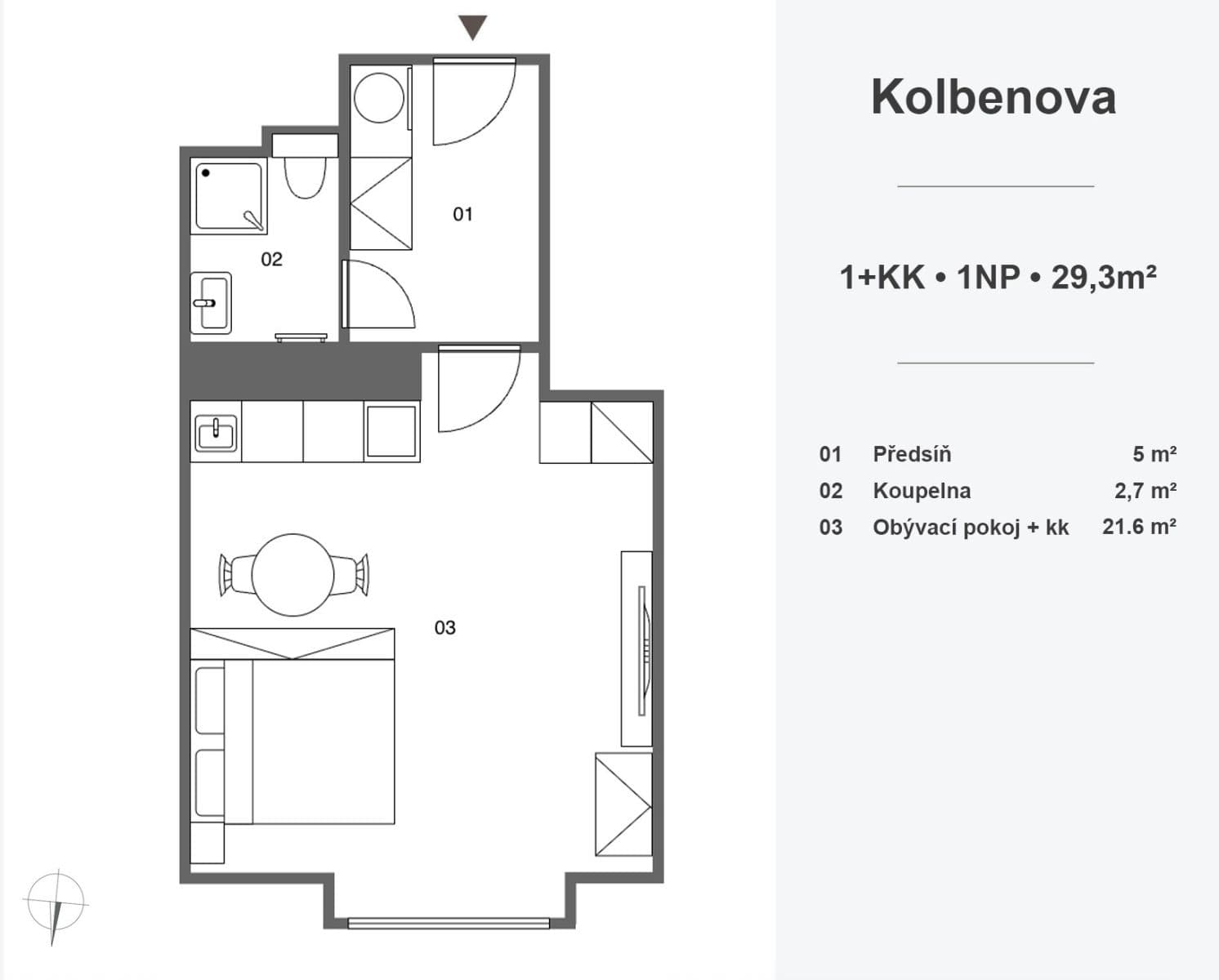 Predaj bytu 1-izbový 29 m², Kolbenova, Praha, Praha Predaj bytu 1-izbový 29 m², Kolbenova, Praha, Praha