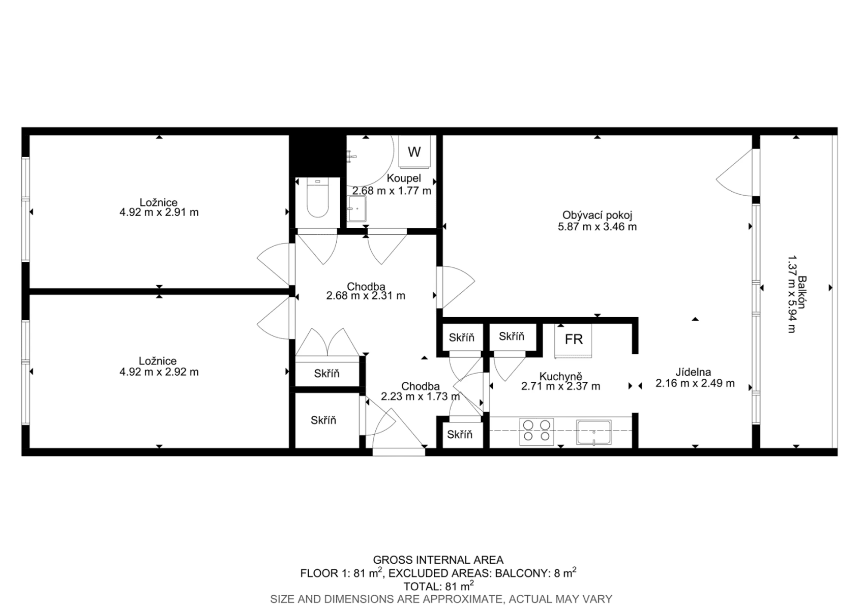Predaj bytu 3-izbový 76 m², Kukelská, Praha, Praha Predaj bytu 3-izbový 76 m², Kukelská, Praha, Praha