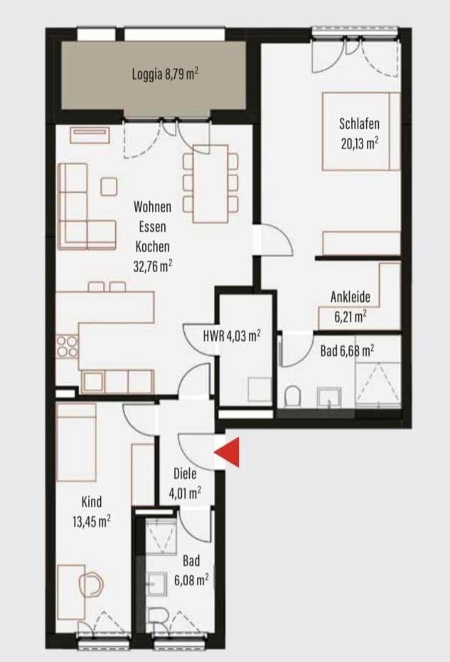 Prenájom bytu 3-izbový 98 m², Forchheim, Bavorsko Prenájom bytu 3-izbový 98 m², Forchheim, Bavorsko