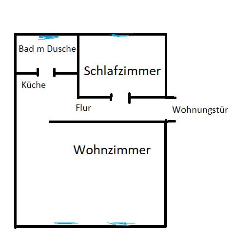 Prenájom bytu 2-izbový 49 m², Bischlebener Str. 1, Erfurt-Hochheim, Durínsko Prenájom bytu 2-izbový 49 m², Bischlebener Str. 1, Erfurt-Hochheim, Durínsko