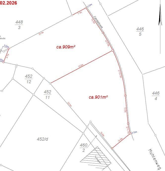 Predaj pozemku 910 m², Mühlenweg, Bobritzsch-Hilbersdorf, Sasko Predaj pozemku 910 m², Mühlenweg, Bobritzsch-Hilbersdorf, Sasko