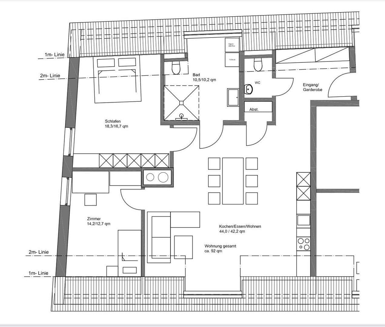 Prenájom bytu 3-izbový 92 m², Herzog- Georg- Straße 16, Lauingen (Donau), Bavorsko Prenájom bytu 3-izbový 92 m², Herzog- Georg- Straße 16, Lauingen (Donau), Bavorsko