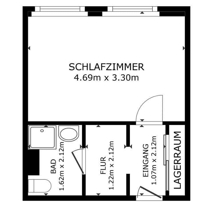 Prenájom bytu 1-izbový 24 m², Borngasse 33-35, Aachen, Severné Porýnie - Westfálsko Prenájom bytu 1-izbový 24 m², Borngasse 33-35, Aachen, Severné Porýnie - Westfálsko
