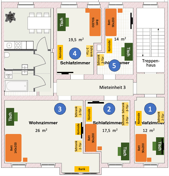 Prenájom bytu 20 m², Wilhelm-Külz-Str. 6, Halle, Sasko-Anhaltsko Prenájom bytu 20 m², Wilhelm-Külz-Str. 6, Halle, Sasko-Anhaltsko