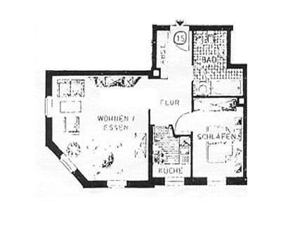 Predaj bytu 2-izbový 50 m², Chemnitz, Sasko Predaj bytu 2-izbový 50 m², Chemnitz, Sasko