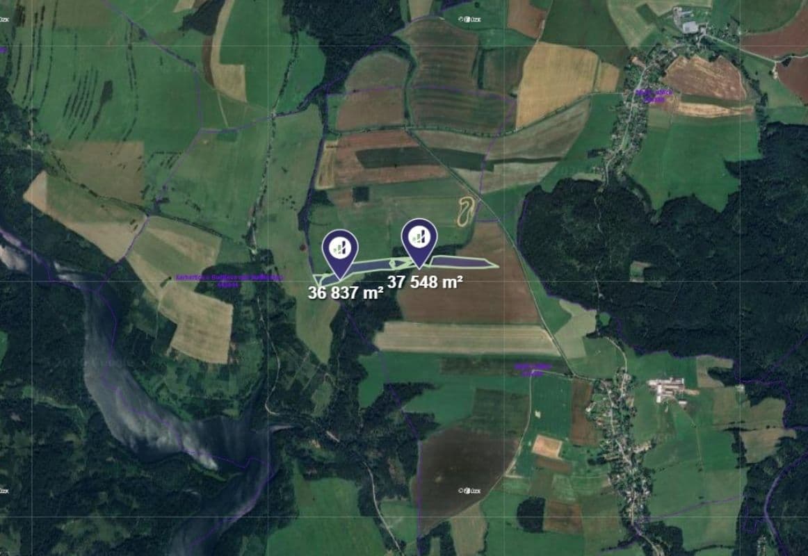 Predaj pozemku 74.385 m², Kružberk, Moravskoslezský kraj Predaj pozemku 74.385 m², Kružberk, Moravskoslezský kraj