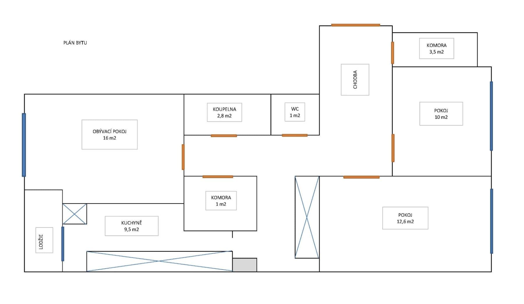 Prenájom bytu 3-izbový 73 m², Zdiměřická, Praha, Praha Prenájom bytu 3-izbový 73 m², Zdiměřická, Praha, Praha