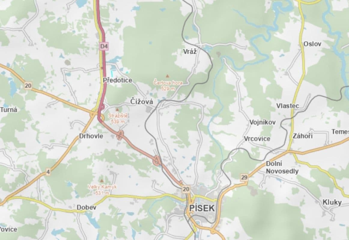 Predaj pozemku 4.057 m², Předotice, Jihočeský kraj Predaj pozemku 4.057 m², Předotice, Jihočeský kraj