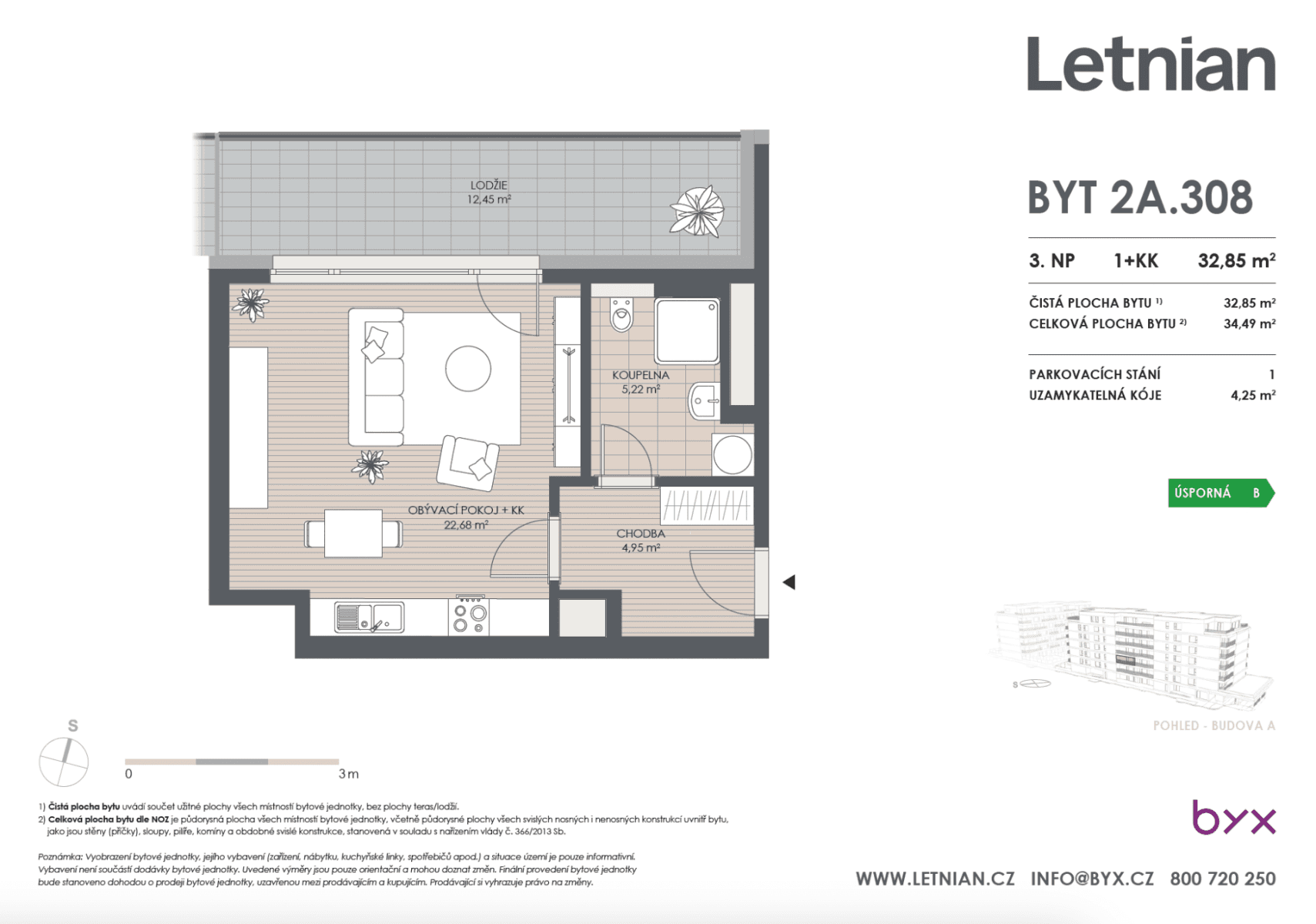 Prenájom bytu 1-izbový 35 m², Tupolevova, Praha, Praha Prenájom bytu 1-izbový 35 m², Tupolevova, Praha, Praha