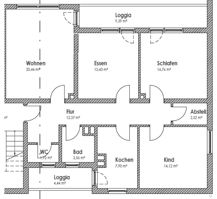 Prenájom bytu 4-izbový 93 m², Ringstraße, Walldürn, Bádensko-Wurttembersko Prenájom bytu 4-izbový 93 m², Ringstraße, Walldürn, Bádensko-Wurttembersko