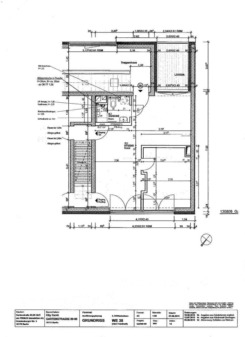 Predaj bytu 2-izbový 56 m², Gartenstraße 90, Berlin, Berlín Predaj bytu 2-izbový 56 m², Gartenstraße 90, Berlin, Berlín