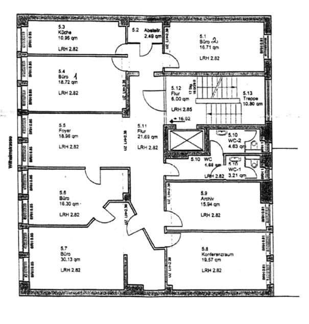 Prenájom kancelárie 195 m², Wilhelmstr. 16, Wiesbaden, Hesensko Prenájom kancelárie 195 m², Wilhelmstr. 16, Wiesbaden, Hesensko