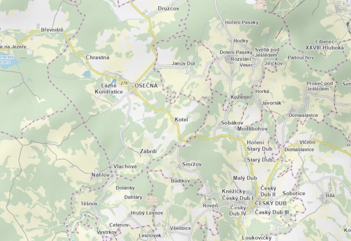 Predaj pozemku 20.194 m², Osečná, Liberecký kraj Predaj pozemku 20.194 m², Osečná, Liberecký kraj