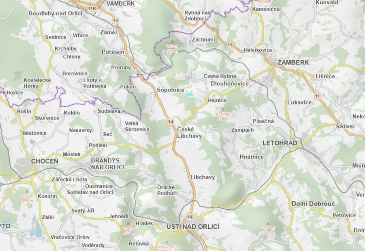 Predaj pozemku 41.677 m², Česká Rybná, Pardubický kraj Predaj pozemku 41.677 m², Česká Rybná, Pardubický kraj