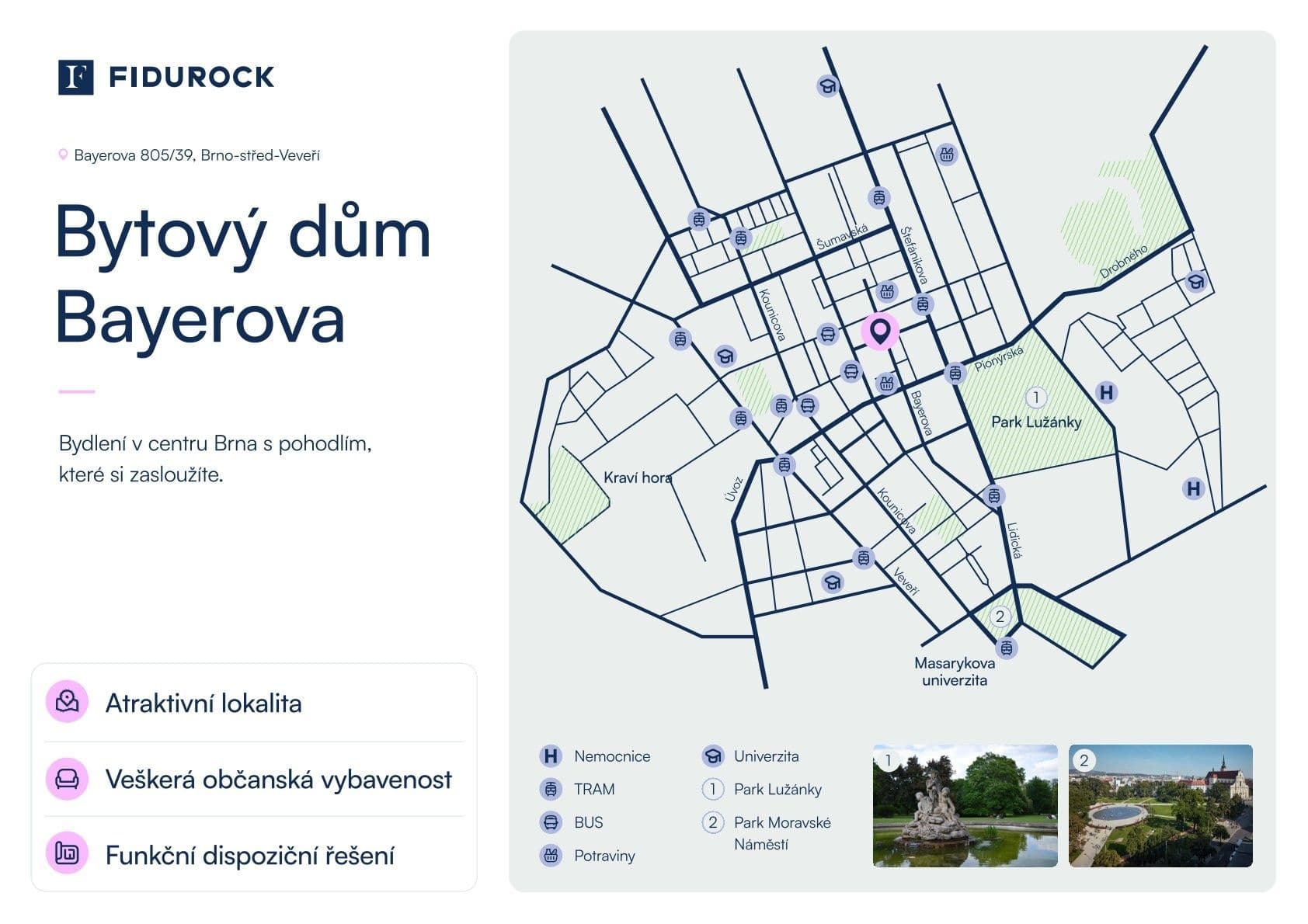 Predaj bytu 3-izbový 71 m², Bayerova, Brno, Jihomoravský kraj Predaj bytu 3-izbový 71 m², Bayerova, Brno, Jihomoravský kraj
