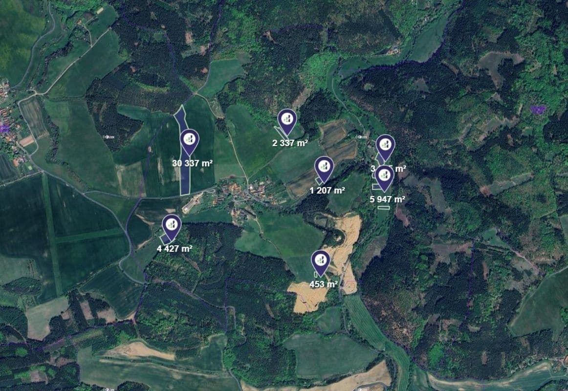 Predaj pozemku 48.693 m², Zbiroh, Plzeňský kraj Predaj pozemku 48.693 m², Zbiroh, Plzeňský kraj