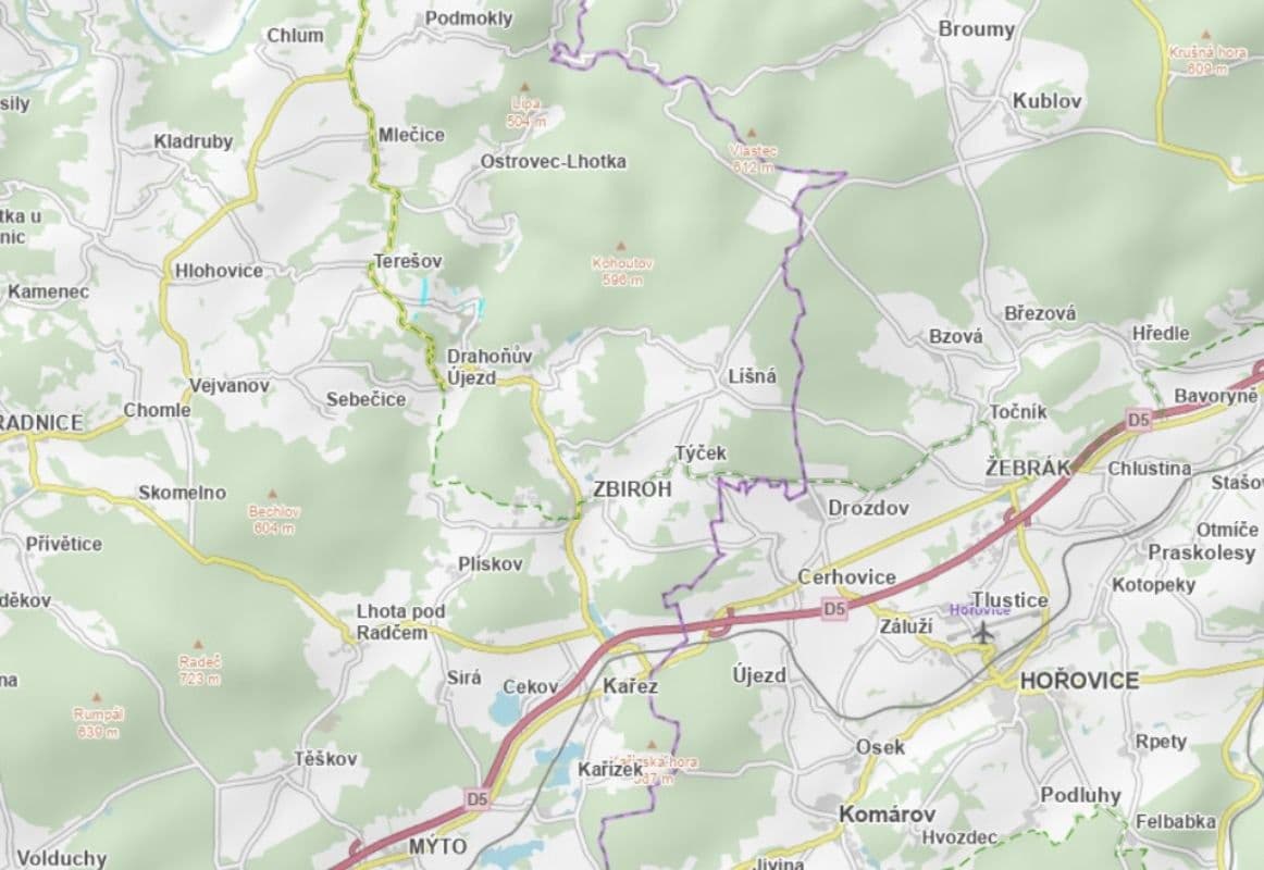 Predaj pozemku 48.693 m², Zbiroh, Plzeňský kraj Predaj pozemku 48.693 m², Zbiroh, Plzeňský kraj