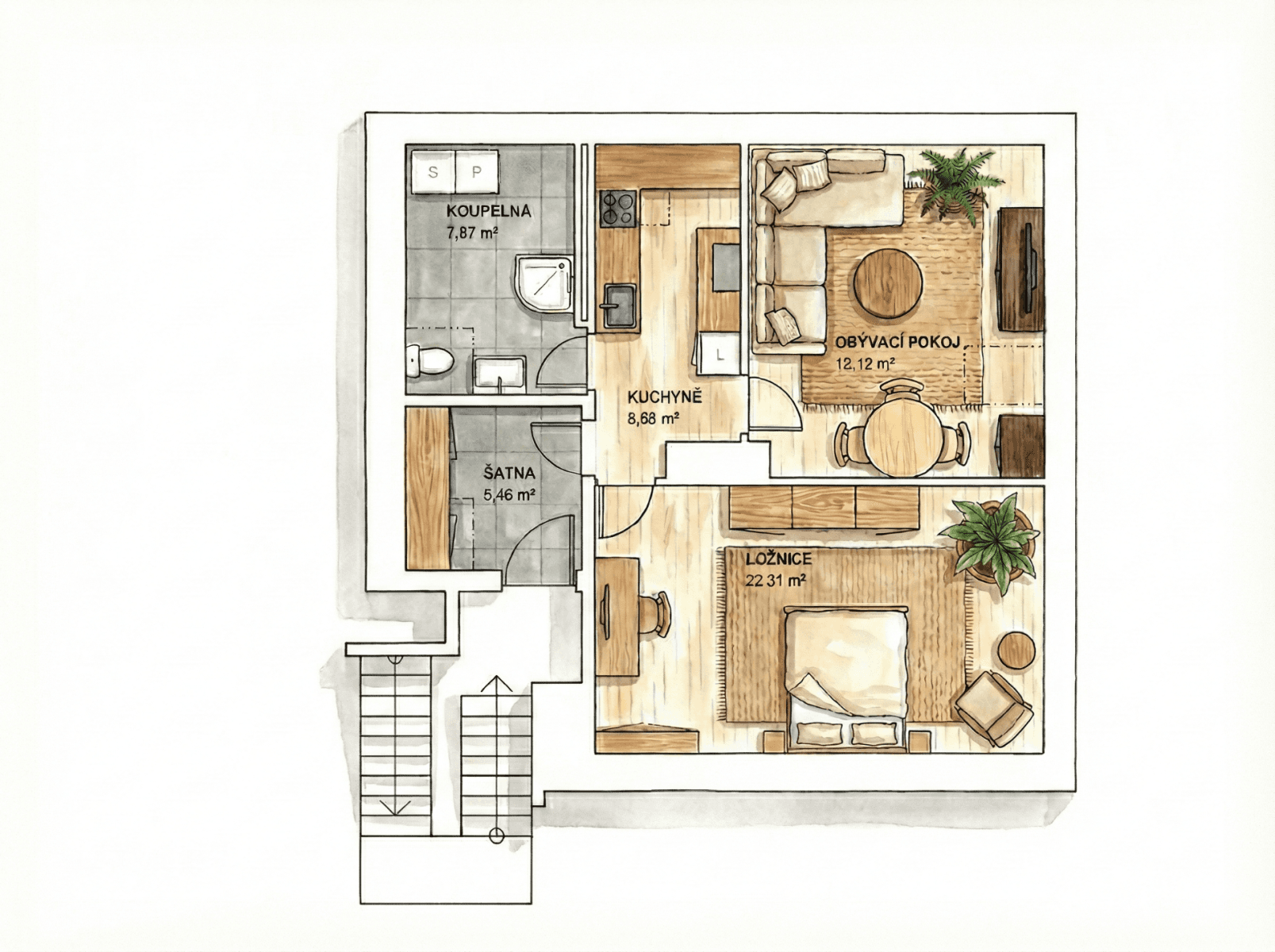 Prenájom bytu 2-izbový 60 m², Pražská, Třebíč, Kraj Vysočina Prenájom bytu 2-izbový 60 m², Pražská, Třebíč, Kraj Vysočina