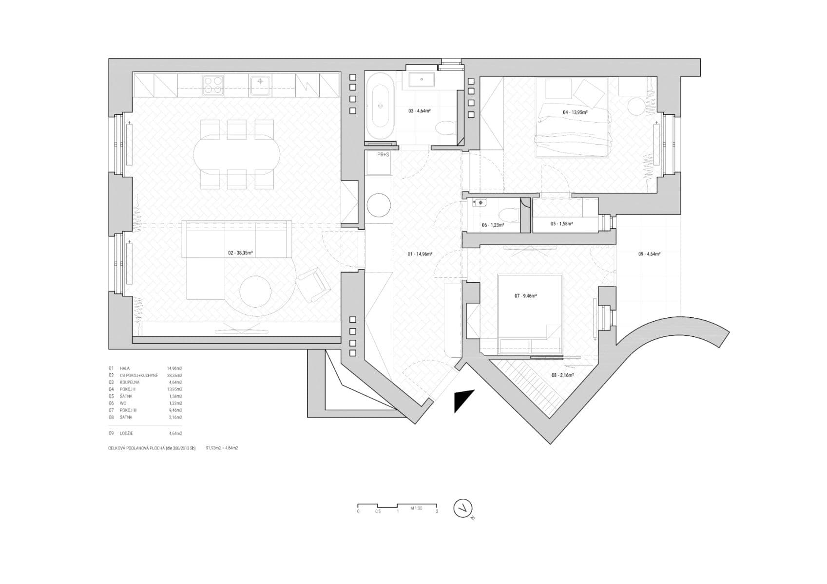 Predaj bytu 3-izbový 97 m², Rejskova, Praha, Praha Predaj bytu 3-izbový 97 m², Rejskova, Praha, Praha