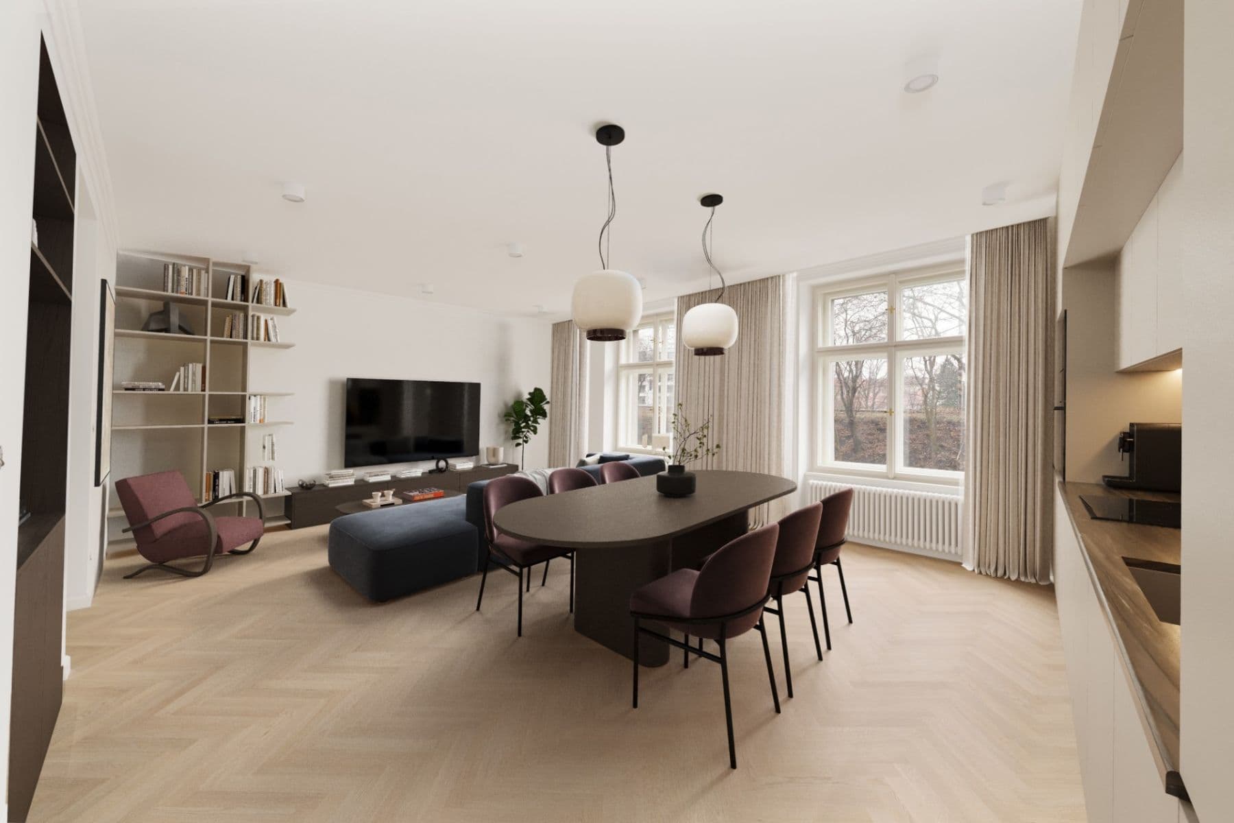 Predaj bytu 3-izbový 97 m², Rejskova, Praha, Praha Predaj bytu 3-izbový 97 m², Rejskova, Praha, Praha