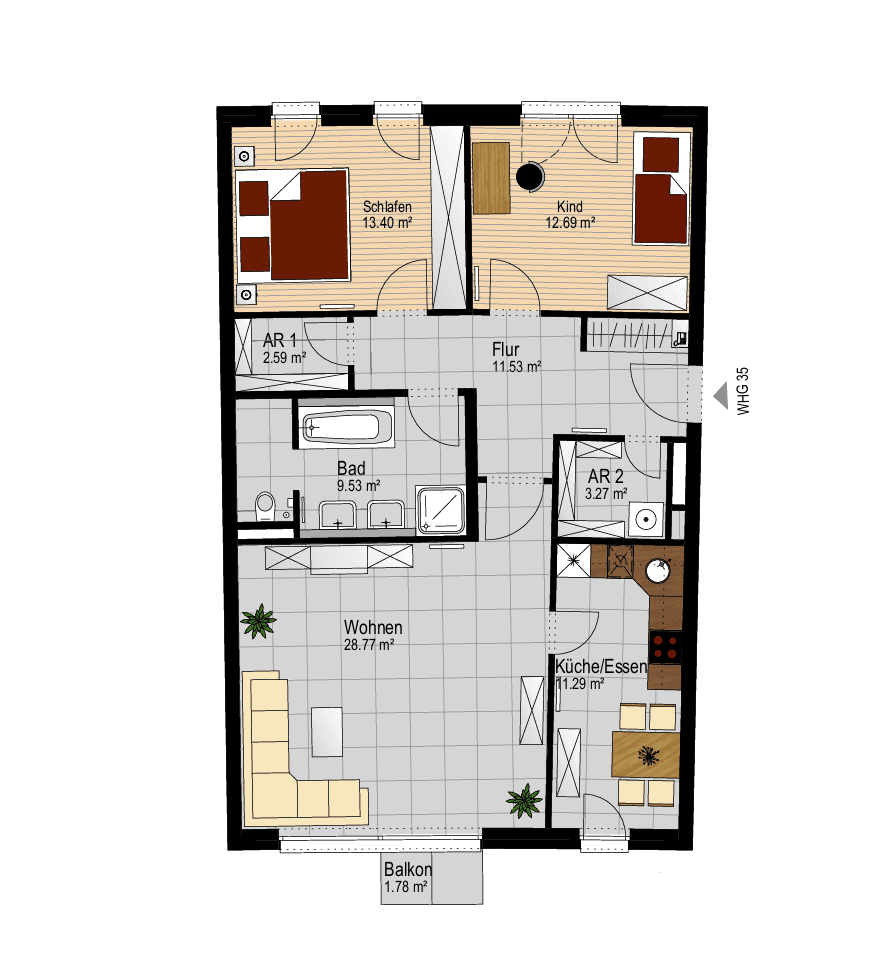 Predaj bytu 3-izbový 94 m², Franz-Marc-Straße 1, Puchheim-Bahnhof, Bavorsko Predaj bytu 3-izbový 94 m², Franz-Marc-Straße 1, Puchheim-Bahnhof, Bavorsko