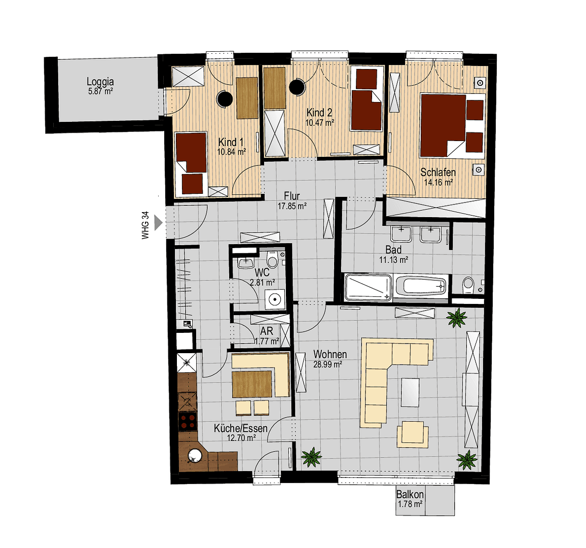 Predaj bytu 3-izbový 115 m², Franz-Marc-Straße 1, Puchheim-Bahnhof, Bavorsko Predaj bytu 3-izbový 115 m², Franz-Marc-Straße 1, Puchheim-Bahnhof, Bavorsko