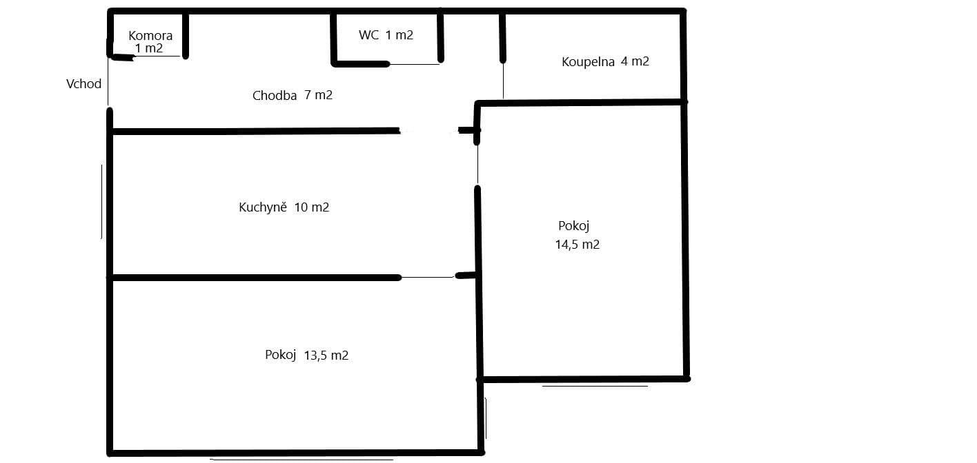 Prenájom bytu 2-izbový 51 m², Hornokrčská, Praha, Praha Prenájom bytu 2-izbový 51 m², Hornokrčská, Praha, Praha