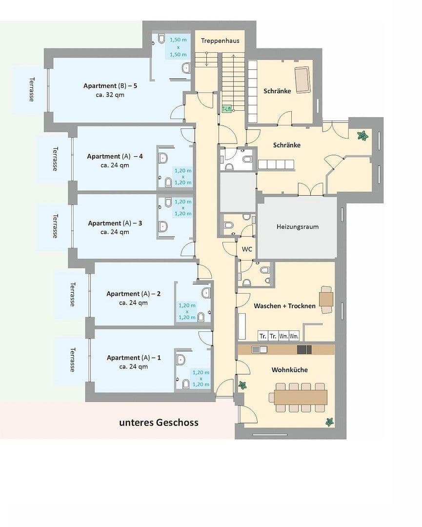 Prenájom bytu 1-izbový 24 m², Zur Rieselwiese 7b, Demen, Meklenbursko-Predpomoransko Prenájom bytu 1-izbový 24 m², Zur Rieselwiese 7b, Demen, Meklenbursko-Predpomoransko