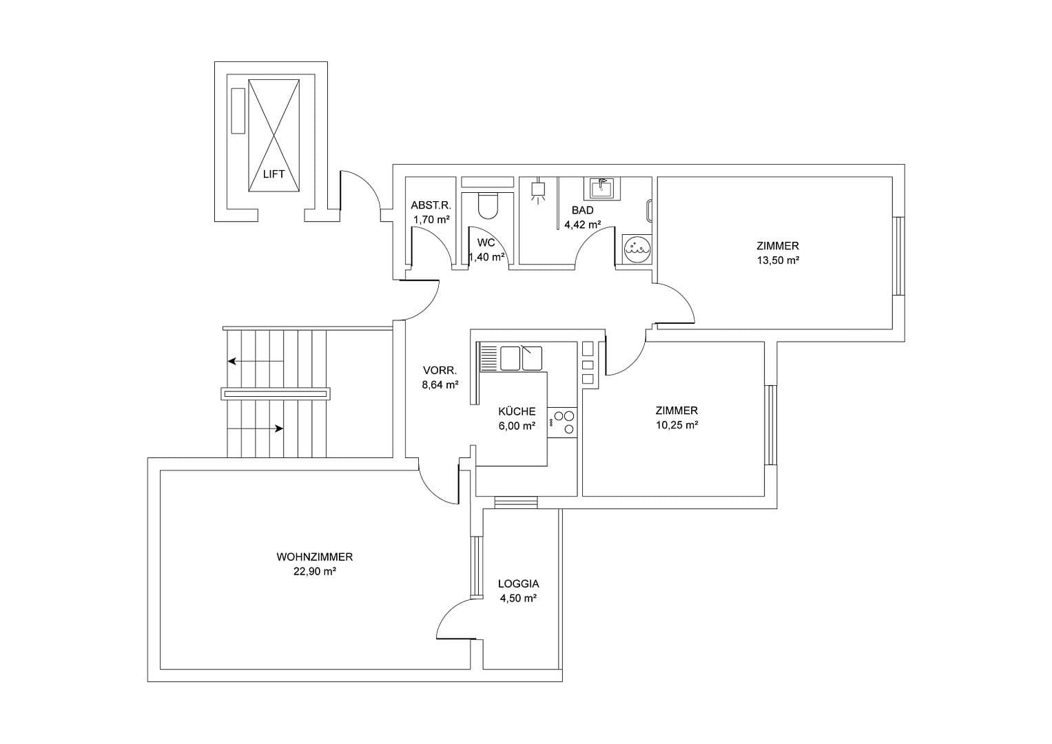 Predaj bytu 3-izbový 73 m², Haferstraße 10, Traun, Horné Rakúsko Predaj bytu 3-izbový 73 m², Haferstraße 10, Traun, Horné Rakúsko