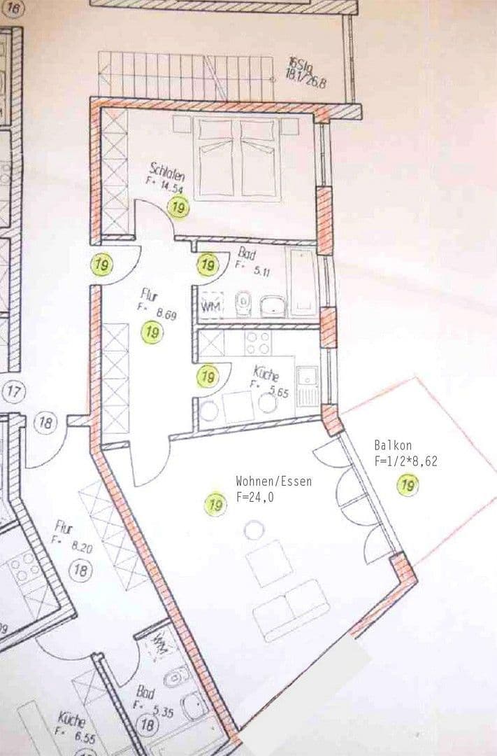 Prenájom bytu 2-izbový 63 m², Jakobsplatz 5, Augsburg, Bavorsko Prenájom bytu 2-izbový 63 m², Jakobsplatz 5, Augsburg, Bavorsko