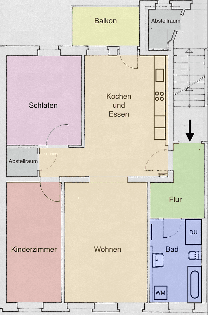 Prenájom bytu 3-izbový 84 m², Gustav-Adolf-Straße 41, Chemnitz, Sasko Prenájom bytu 3-izbový 84 m², Gustav-Adolf-Straße 41, Chemnitz, Sasko