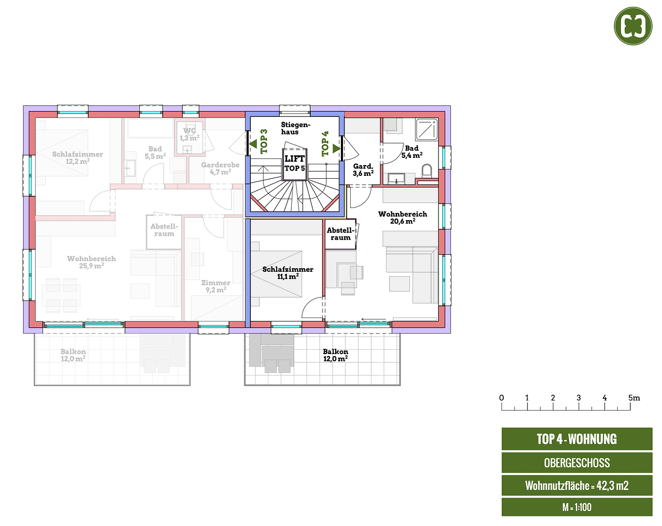Predaj bytu 2-izbový 43 m², Salzburg, Salzbursko Predaj bytu 2-izbový 43 m², Salzburg, Salzbursko