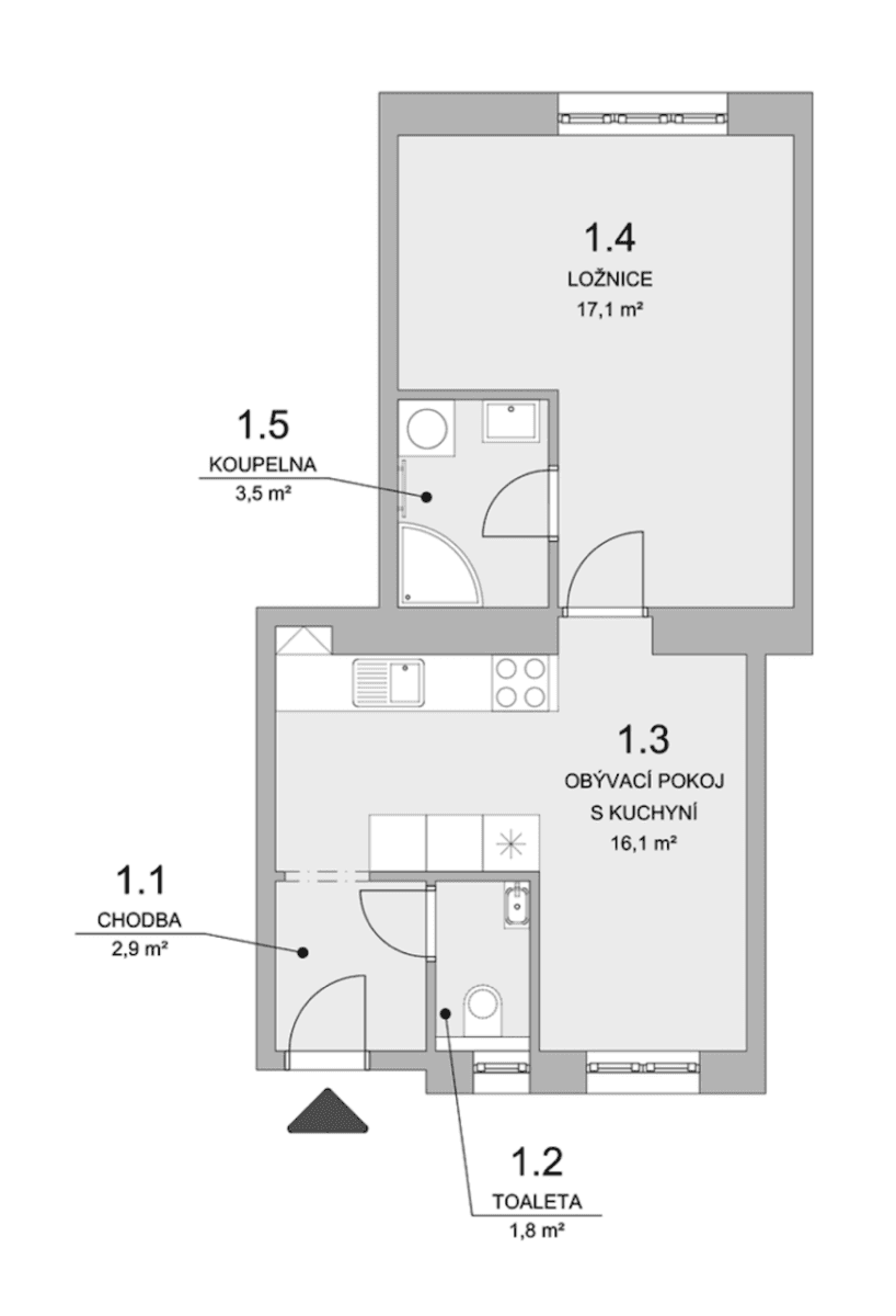 Prenájom bytu 2-izbový 45 m², Myslbekova, Ostrava, Moravskoslezský kraj Prenájom bytu 2-izbový 45 m², Myslbekova, Ostrava, Moravskoslezský kraj
