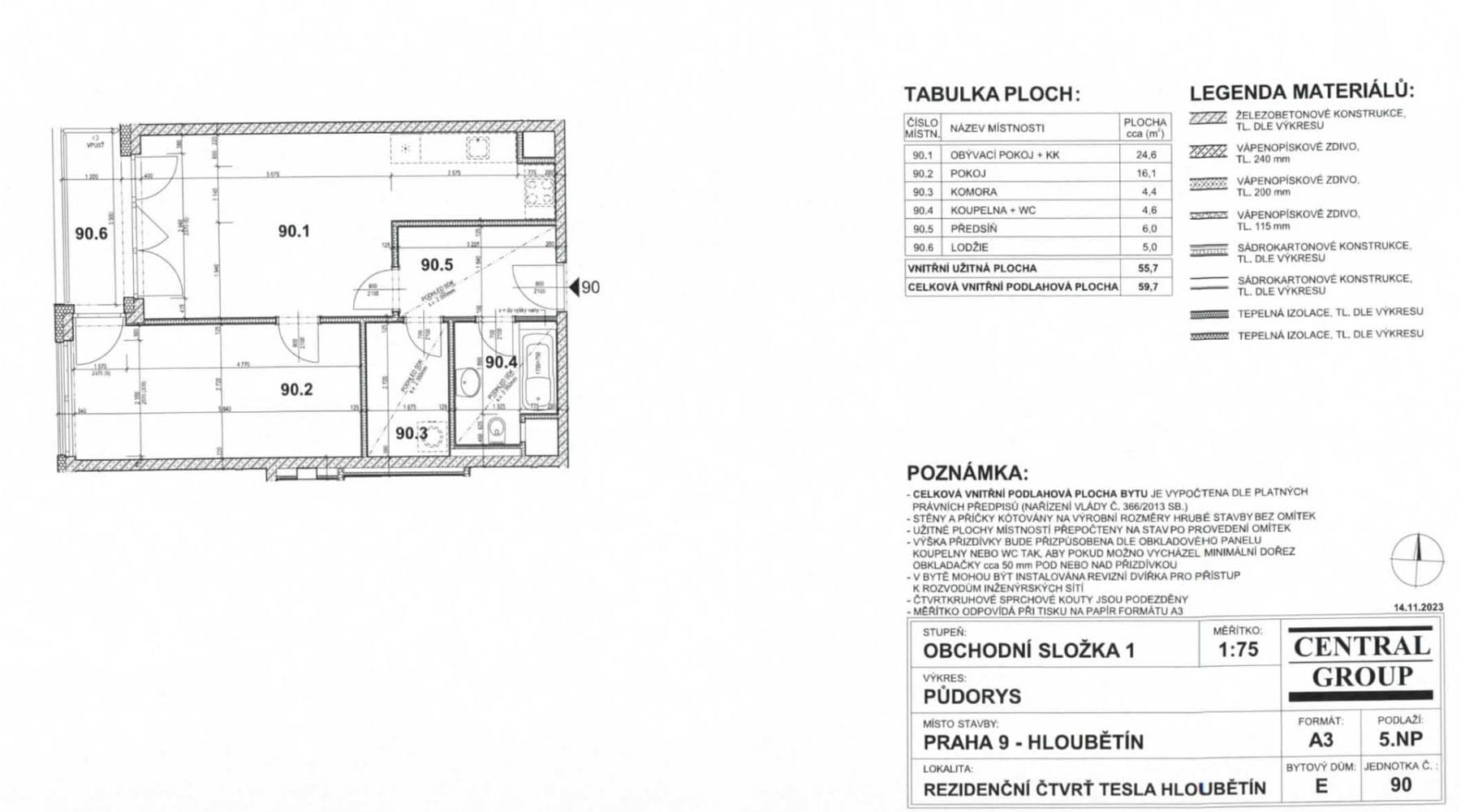 Predaj bytu 2-izbový 59 m², Poděbradská, Praha, Praha Predaj bytu 2-izbový 59 m², Poděbradská, Praha, Praha