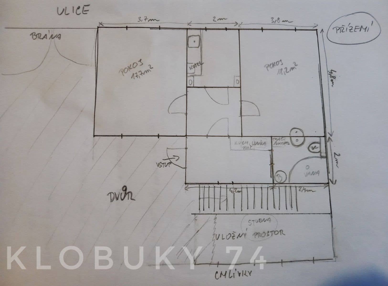 Predaj domu 118 m², pozemek 783 m², Nádražní, Klobuky, Středočeský kraj Predaj domu 118 m², pozemek 783 m², Nádražní, Klobuky, Středočeský kraj
