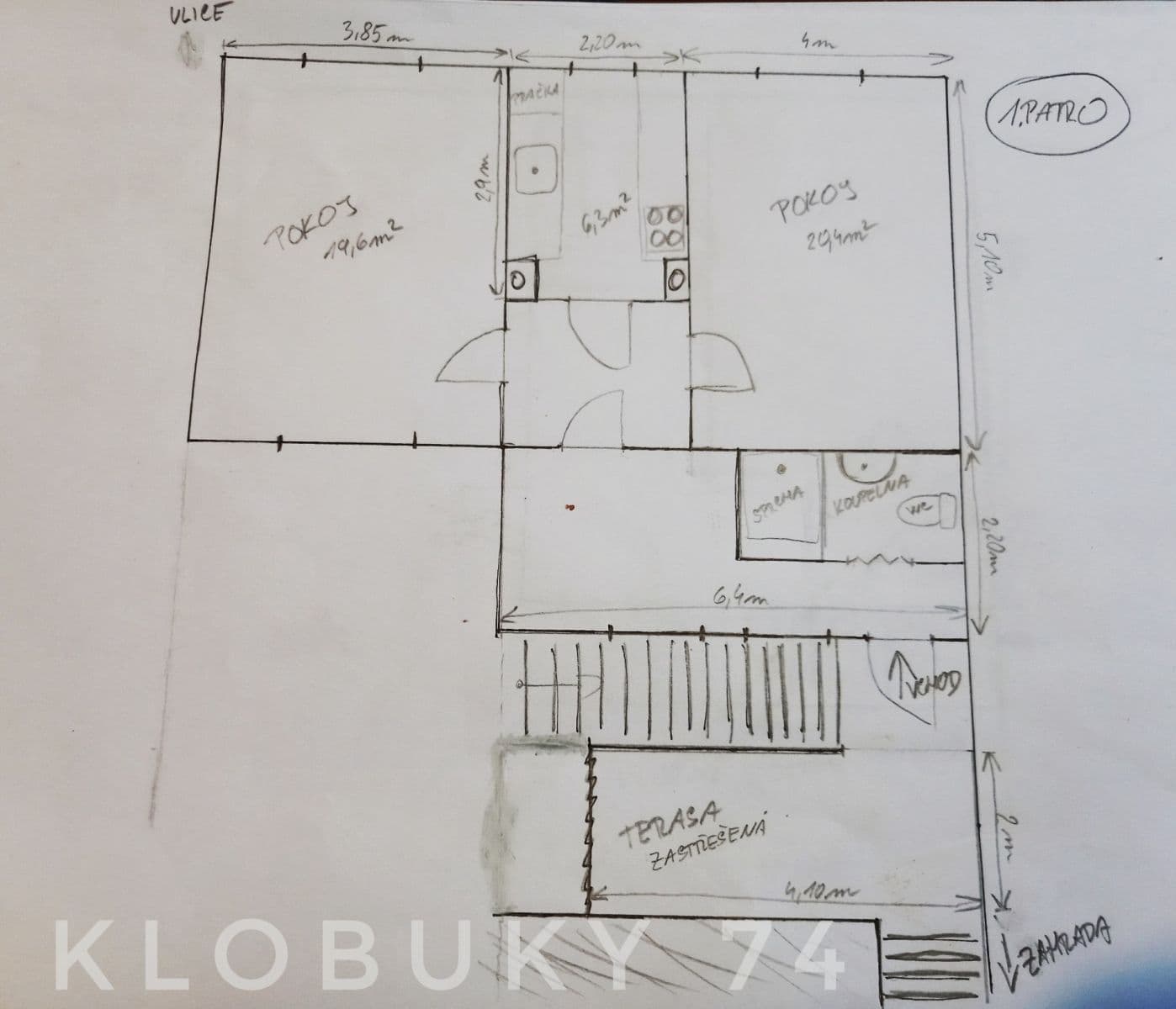 Predaj domu 118 m², pozemek 783 m², Nádražní, Klobuky, Středočeský kraj Predaj domu 118 m², pozemek 783 m², Nádražní, Klobuky, Středočeský kraj