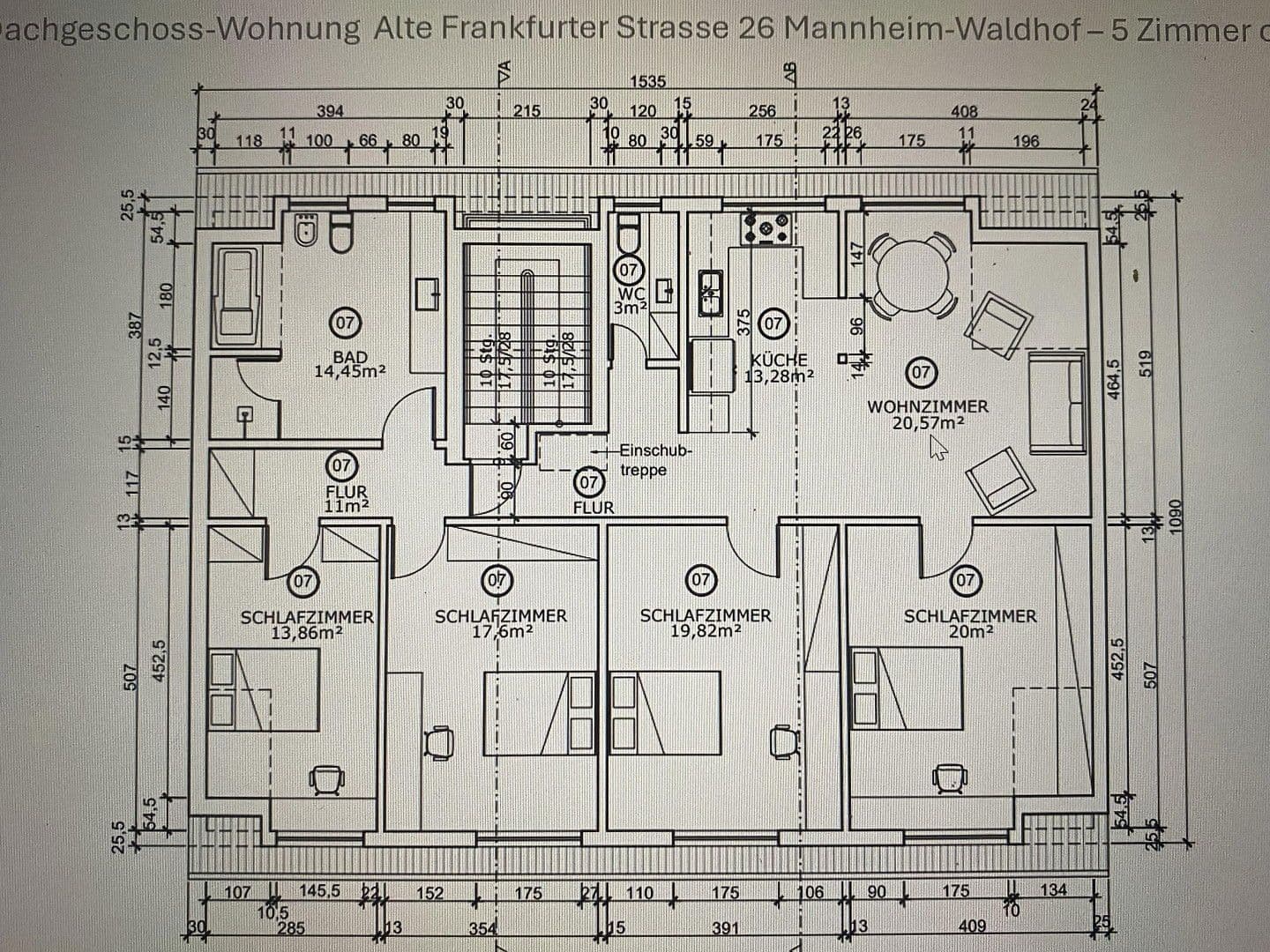 Prenájom bytu 14 m², Alte Frankfurter Strasse, 26, Mannheim, Bádensko-Wurttembersko Prenájom bytu 14 m², Alte Frankfurter Strasse, 26, Mannheim, Bádensko-Wurttembersko