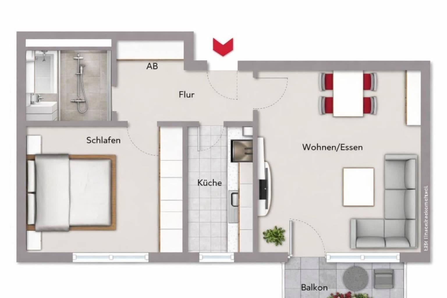 Predaj bytu 2-izbový 53 m², Frankfurt, Hesensko Predaj bytu 2-izbový 53 m², Frankfurt, Hesensko