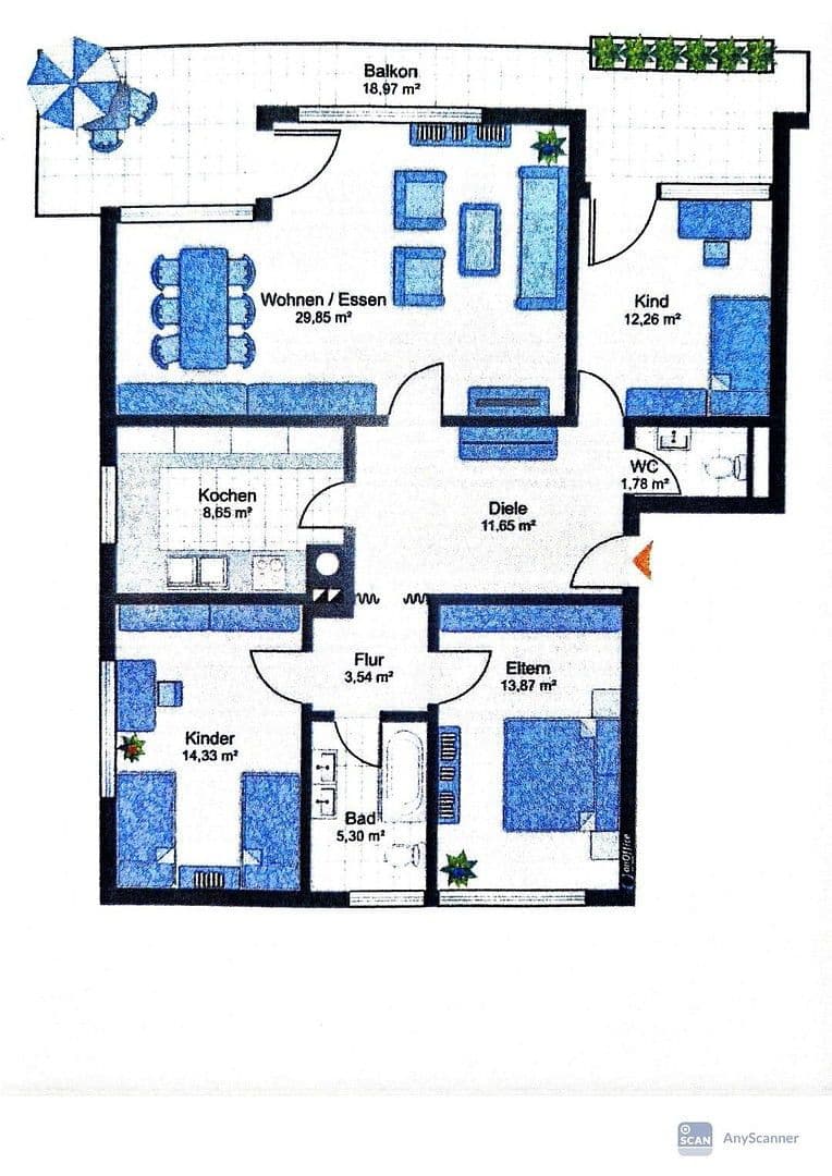 Predaj bytu 4-izbový 110 m², Freising, Bavorsko Predaj bytu 4-izbový 110 m², Freising, Bavorsko