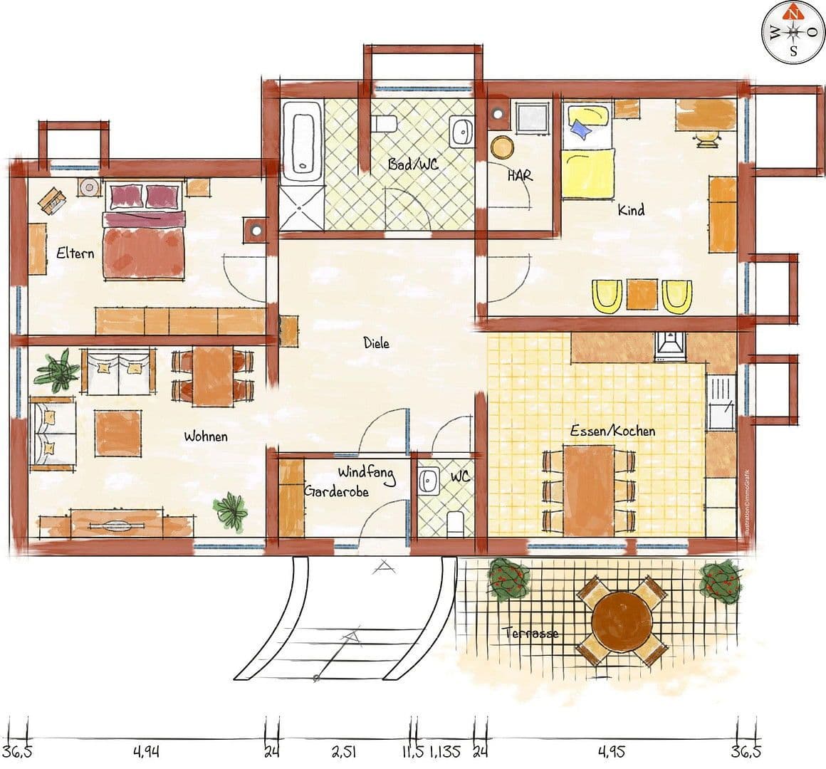 Predaj bytu 3-izbový 105 m², Finkenstraße 48, Ramstein-Miesenbach, Porýnie-Falcko Predaj bytu 3-izbový 105 m², Finkenstraße 48, Ramstein-Miesenbach, Porýnie-Falcko