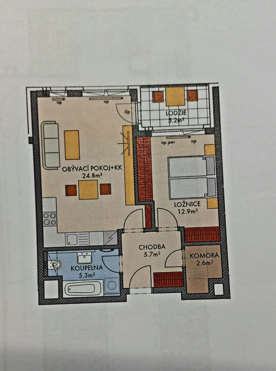 Predaj bytu 2-izbový 54 m², Stočesova, Praha, Praha Predaj bytu 2-izbový 54 m², Stočesova, Praha, Praha